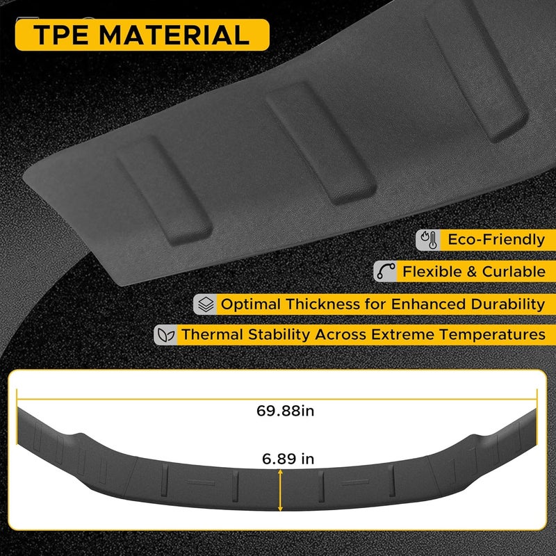 WASOFF حماية غطاء محرك السيارة تناسب فورد F250 F350 F450 2023 2024 2025 واقيات الحشرات درع TPE منخفض الارتفاع تناسب ملحقات F250 F350 F450 2026 2025 2024 2023 Bugflector - Image 4